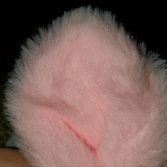 Super soft & cute pink rabbit eye mask with adjustable strap. Brand new. - Picture 3 of 8